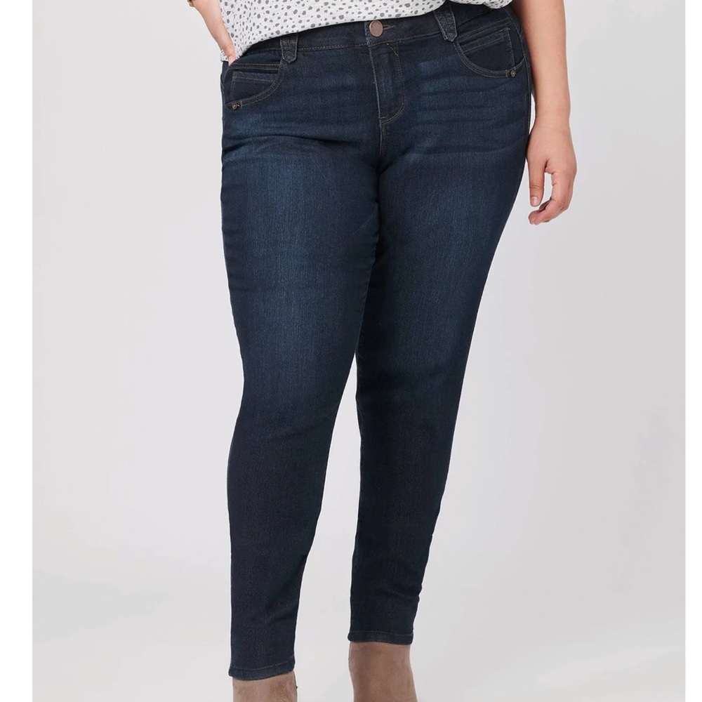🛑 1 hour sale. NWT. Democracy, Anthropologie “ab solution” Indigo blue jeans - Picture 1 of 13